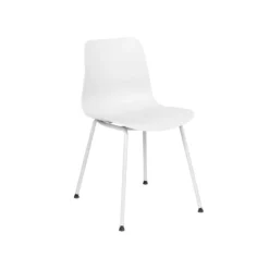 Beliani Eetkamerstoel LOOMIS - Wit Polypropyleen -Puur Woood Winkel 3708b42c4d1d4dd195e51b72130001c0