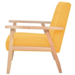 VidaXL Stoelen Stof Geel -Puur Woood Winkel 39059df16aaf431ea4323f3db82767fd