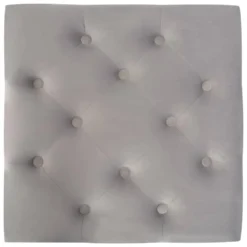 VidaXL Kruk 60x60x36 Cm Fluweel Donkergrijs -Puur Woood Winkel 3c34ada264de4eafacb0cc2853dbf1e8