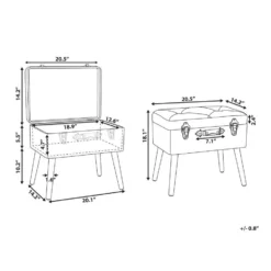 Beliani Hocker MALLARD - Beige Kunstleer -Puur Woood Winkel 3cac54fa497f4a2ea5dda0059b23d4e5 1