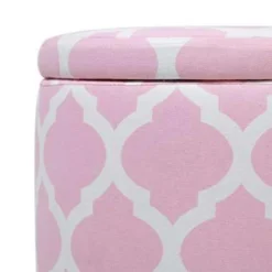 Beliani Poef TUNICA - Roze Katoen -Puur Woood Winkel 3dcbb84739724a9884873e0bf649ab63