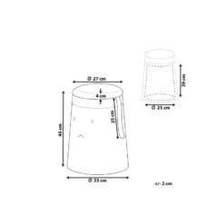 Beliani Poef SAMURAI - Beige Kunstlinnen -Puur Woood Winkel 43bc14919fde413294a3cb85dba32183