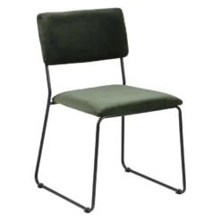 Sohome Eetkamerstoel - Set Van 2 - Denis - Velvet - Forest Green -Puur Woood Winkel 44b848a04e2b41df8a1463fa4fbb570d