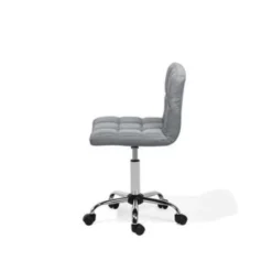Beliani Bureaustoel MARION - Grijs Polyester -Puur Woood Winkel 45dd5d19b4454d5da3f7232808f02b82