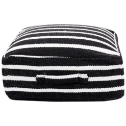 Beliani Poef SETTAT - Zwart Katoen 7 Beliani Poef SETTAT - Zwart Katoen -Puur Woood Winkel 47e5401b8b154f6498a6a7028ad013d9