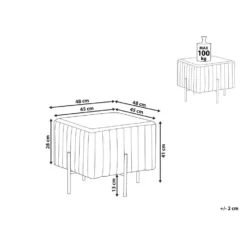 Beliani Hocker DAYTON - Groen Fluweel -Puur Woood Winkel 4835aa0de0f7442eab32e5af63c12fe2