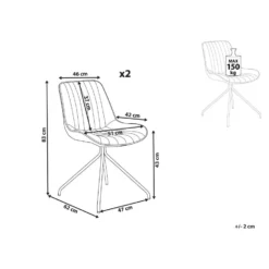Beliani Eetkamerstoel NAVASOTA - Zwart Fluweel -Puur Woood Winkel 4b517abf7e9b4d6587201655e8bc1f39
