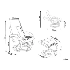 Beliani Massagestoel HERO - Zwart Polyester -Puur Woood Winkel 4cae1b3737794d71872ebe598776f6e2