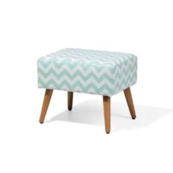 Beliani Hocker MANTEO - Groen Katoen -Puur Woood Winkel 4e41eeda12904e7e91953c65f565cd22