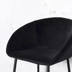 Giga Meubel Barkruk Velvet Zwart - 46x50x102cm - Barkruk Amira -Puur Woood Winkel 4f43cb53af11436db5bfebf50b22b993