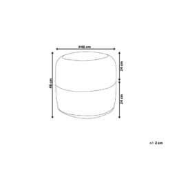 Beliani Poef DALAMA - Zwart Katoen, Jute -Puur Woood Winkel 4fff93e729b144289c11dc5365a0e609