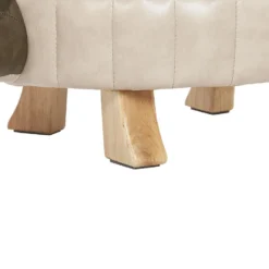 Beliani Dierenhocker TURTLE - Groen Kunstleer -Puur Woood Winkel 5053f4e365924248a321a9891615ee96