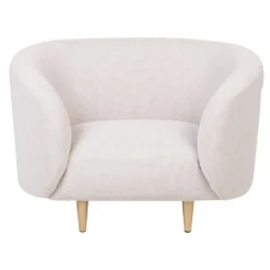 Beliani Fauteuil LOEN - Beige Polyester 7 Beliani Fauteuil LOEN - Beige Polyester -Puur Woood Winkel 52ac18517ce74b489c8e10324a66aab5