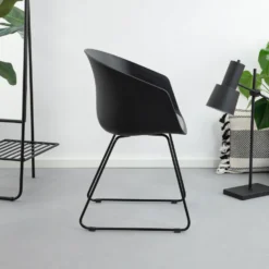 Sohome Eetkamerstoel / Kuipstoel - Set Van 2 - Doris - Zwart -Puur Woood Winkel 5574bda683284a178f1b20cf1517e72c