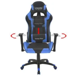 VidaXL Bureau-/gamestoel Verstelbaar Xtreme Kunstleer Blauw -Puur Woood Winkel 55fdfec8df5943028e4f8379b431d05c
