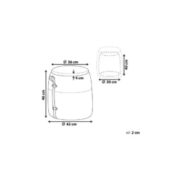 Beliani Poef RUBY - Geel Corduroy -Puur Woood Winkel 56da872b63e640e88c37fb9a436698eb