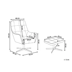 Beliani Fauteuil MOLLE - Grijs Fluweel -Puur Woood Winkel 5812731bbc8d4edea44f72e01f15e5f8