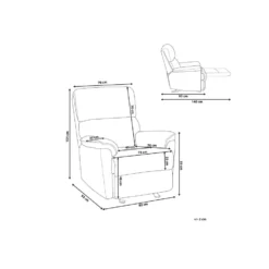 Beliani TV-fauteuil EVERTON - Bruin Polyester -Puur Woood Winkel 59244a09e9254a83b3219053fe651619