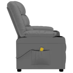 VidaXL Massagestoel Kunstleer Grijs -Puur Woood Winkel 5a0d4a2262e5405ea5f1f19be21ffbeb