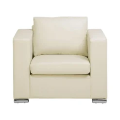 Beliani Fauteuil HELSINKI - Beige Leer 7 Beliani Fauteuil HELSINKI - Beige Leer -Puur Woood Winkel 5c776b053bcc4f54b3482b9399e602f5