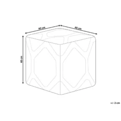 Beliani Poef ROJHAN - Beige Katoen -Puur Woood Winkel 5e2f5e0e4793430eb135d4ab0f8f051b