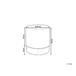 Beliani Poef SOPHIA - Blauw Fluweel 6 Beliani Poef SOPHIA - Blauw Fluweel -Puur Woood Winkel 605c773320c94ffe9050227f090b8a92