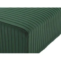 Beliani Hocker PATERSON - Groen Fluweel -Puur Woood Winkel 61ea7c7235f34225af668b8984d7d909