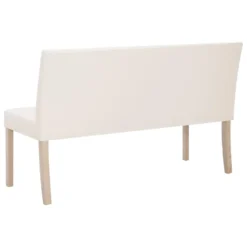VidaXL Bankje 139,5 Cm Kunstleer Crème -Puur Woood Winkel 67e85fa966bc406c8b4f79265c4624c8