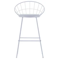 VidaXL Barstoelen 2 St Kunstleer Wit -Puur Woood Winkel 6a7e6d6be6f9406d974d3d6d366c78fa