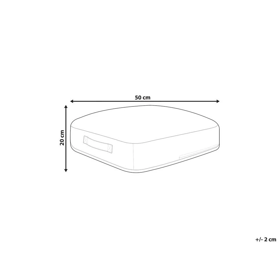 Beliani Poef SETTAT - Zwart Katoen 3 Beliani Poef SETTAT - Zwart Katoen - Afbeelding 3