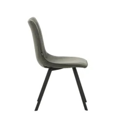 Eetkamerstoel Jimmy PU-kunstleer Antraciet - Kunstleder - Grijs -Puur Woood Winkel 6c124126d9fc42a8a8bd7e31b3d652fc