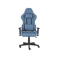 Beliani Gamestoel WARRIOR - Blauw Polyester -Puur Woood Winkel 6e647e0b203742b29fdee712343d802c
