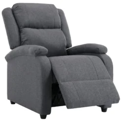 VidaXL Fauteuil Verstelbaar Stof Donkergrijs -Puur Woood Winkel 6f4f00868acb48218a7ef7564a22e9d8