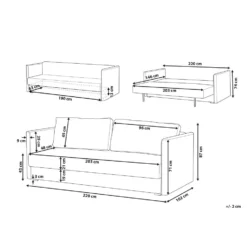 Beliani Driezitsbank - EKSJO Beige Fluweel -Puur Woood Winkel 70b1bc6eda7e4363b4cf06c86bf0c92a