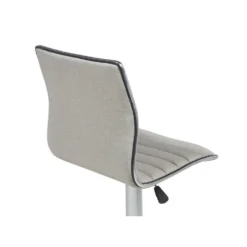 Beliani Barkruk LUCERNE - Beige Polyester -Puur Woood Winkel 74756607dfaa45e6b51fef0da427ad8b