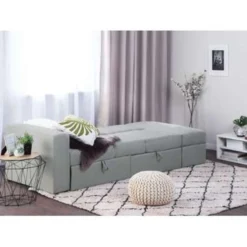 Beliani Driezitsbank - FALSTER Grijs Polyester 6 Beliani Driezitsbank - FALSTER Grijs Polyester -Puur Woood Winkel 79cde7229df342a899b46935b0057a7a