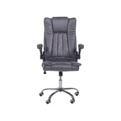 Beliani Bureaustoel SUBLIME - Grijs Kunstleer -Puur Woood Winkel 7d0cb5df55874476bb5b3892dc7ed15d