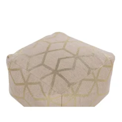 Beliani Poef MAMALA - Beige Jute -Puur Woood Winkel 7e4d14931f734ca0bc67ecb5152ec662