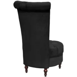 VidaXL Fauteuil Hoge Rugleuning Stof Zwart -Puur Woood Winkel 80b2af2d500b4937a786abcda51b37ed