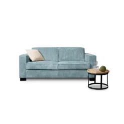 Bank Stuttgart 3-zits - Ribcord - Ijsblauw -Puur Woood Winkel 81003139 4000