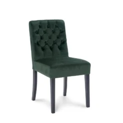 Eetkamerstoel Rosetti - Velvet - Groen (2 Stuks)