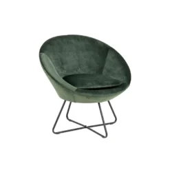 Fauteuil Forli - Fluweel - Groen -Puur Woood Winkel 81020403 0700