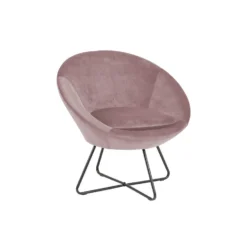 Fauteuil Forli - Fluweel - Roze -Puur Woood Winkel 81020404 0700