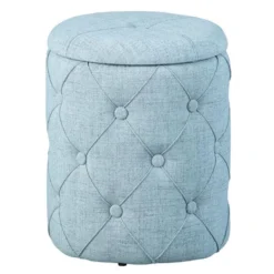 Poef Yapak - Grijs - 40x34x34 Cm