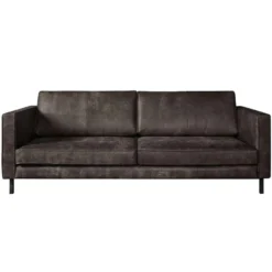 Bank Ferro 3,5-zits - Leer - Zwart