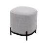 Tenzo Poef Harry - Grijs - 46x42x42 Cm