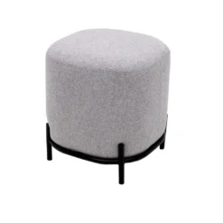 Tenzo Poef Harry - Grijs - 46x42x42 Cm
