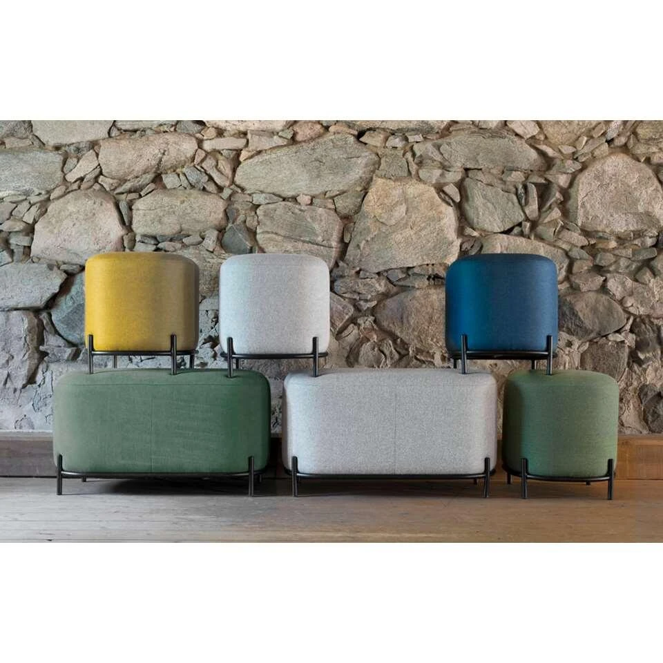 Tenzo Poef Harry - Groen - 46x42x42 Cm 3 Tenzo Poef Harry - Groen - 46x42x42 Cm - Afbeelding 3