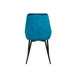 Tenzo Eetkamerstoel Lex (2 Stuks) - Velvet - Petrol -Puur Woood Winkel 81023607 0200