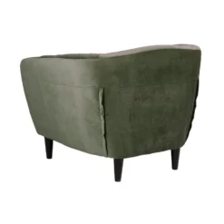Fauteuil Thyrza - Fluweel - Groen -Puur Woood Winkel 81025840 0300